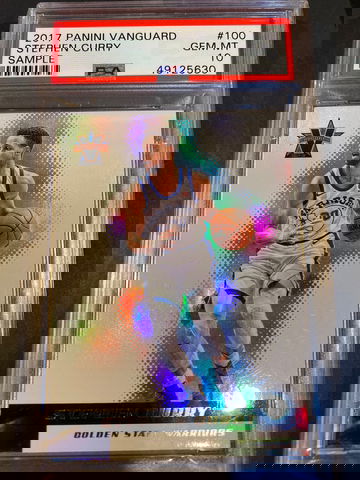 2017 Panini Vanguard Stephen Curry Sample #100 psa 10