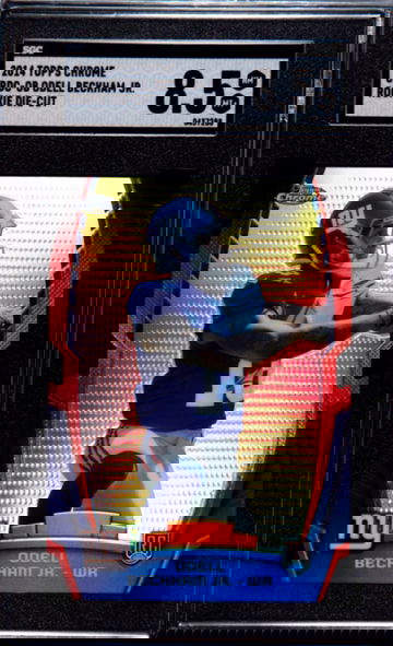 Odell Beckham Jr 2014 Topps Chrome Rookie Die Cut Card RC  SGC 8.5 near mint +