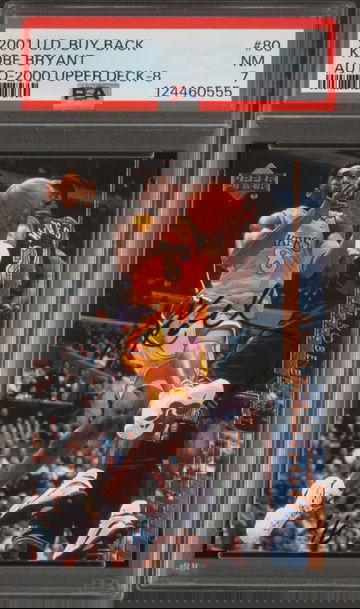 2001 KOBE BRYANT UPPER DECK BUYBACK 2000 UD AUTOGRAPH /8 PSA 7