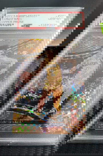 2017 Lonzo Ball Select Courtside copper prizm Ssp /49