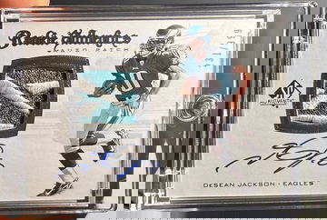 2008 SP Authentic DeSean Jackson Rookie NFL Reebok Logo Patch Auto /999