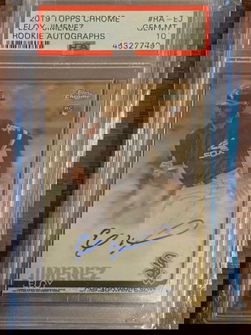 2019 Topps Chrome Eloy Jimenez Auto 10