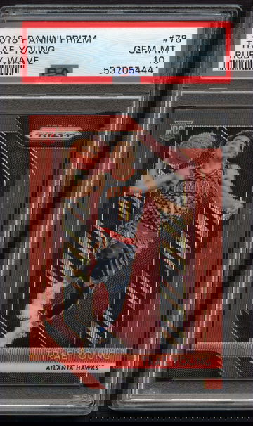 Trae Young Prizm #78 Ruby Wave PSA 10