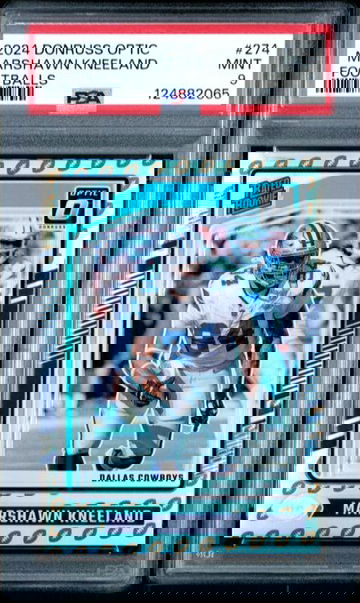 2024 Panini Donruss Optic Marshawn Kneeland Footballs /16 Rated Rookie RC PSA 9