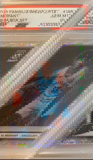 2019 Optic Ja Morant PRemium Box Set 80/249 PSA 10