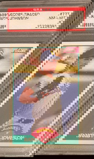 1989 Score Randy Johnson RC PSA 8
