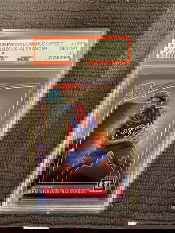 2018 Optic Purple Prizm #162 Shai Gilgeous-Alexander RC Rookie PSA 10