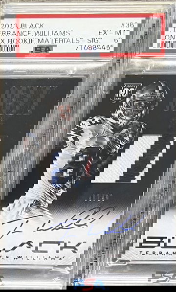 /99 2013 Black Onyx Rookie Signatures Terrance Williams Auto Relic RC PSA Slab 