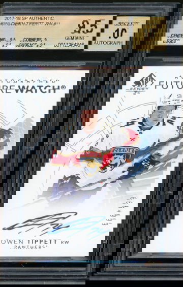 2017-18 SP Authentic #151 Owen Tippett FW AU BGS 9.5 Gem-Mint