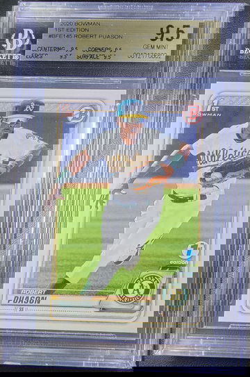 2020 Bowman 1st Edition Robert Puason BGS 9.5 True Gem