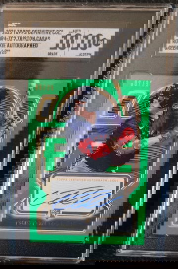 2023 Topps Definitive Col. Tristan Casas Rookie Auto Green /25  SGC 10/10