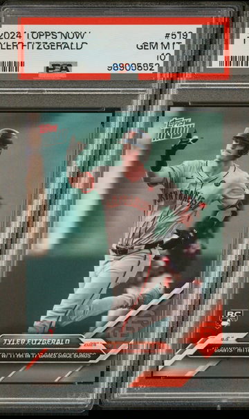 2024 TOPPS TYLER FITZGERALD NOW #519 PSA 10