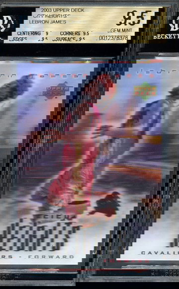 2003 Upper Deck City Heights LeBron James BGS 9.5 Rookie