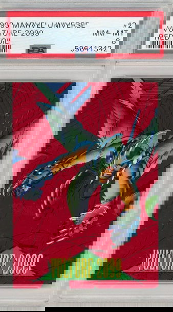 1993 Marvel Universe Red Foil Vulture 2099 #2 PSA 8