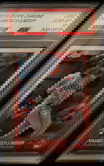 2015 Topps Chrome #202 Francisco Lindor PSA 10