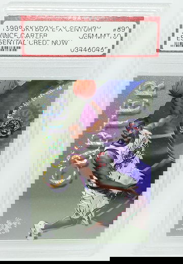 Vince Carter 1998 Skybox E-X Century Essential Credentials Now PSA 10