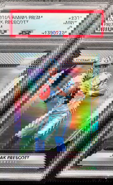 2016 Panini Prizm Dak Prescott RC Prizm Silver #231 PSA 9