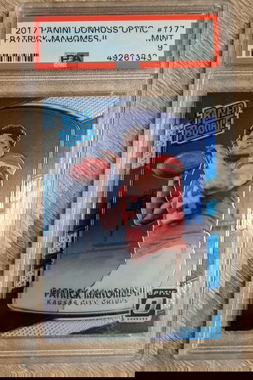 Patrick Mahomes 2017 Optic #177 PSA 9