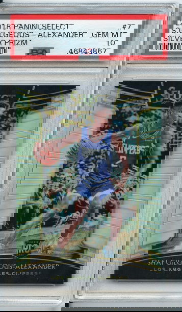 Shai Gilgeous Alexander Select Silver Prizm PSA 10