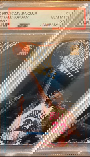 1993 Stadium Club Michael Jordan Promo PSA 10 Gem Mint (POP 3)