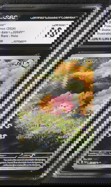 2024 Pokemon #226/091 Pawmi Paldean Fates CGC 10