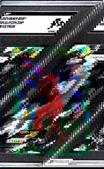 2023 Panini Prizm Clayton Tune Green Ice SP SGC 9 Rookie RC