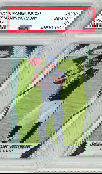 2017 Panini Prizm Deshaun Watson Silver Rookie PSA 10