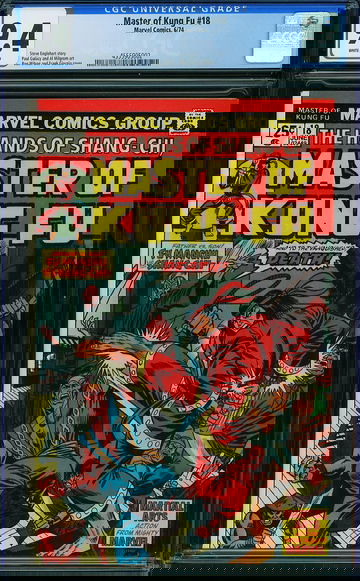 MASTER OF KUNG FU #18, CGC 9.4 NM