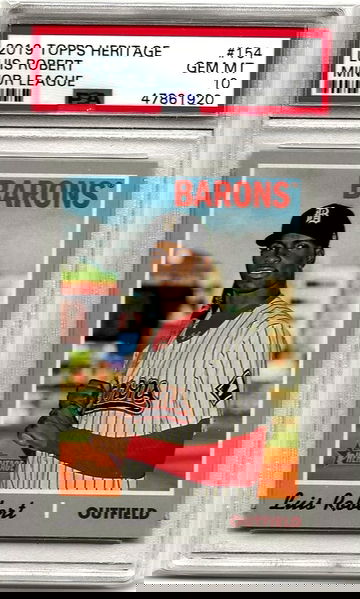 2019 Topps Heritage Minors Card #154 Luis Robert RC PSA GEM MINT 10