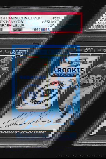 2019 Optic Contenders Darius Slayton Auto Blue