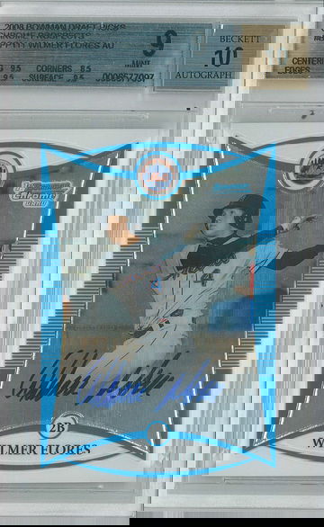 2008 Bowman Draft Wilmer Flores #BDPP111 BGS 9 Auto 10