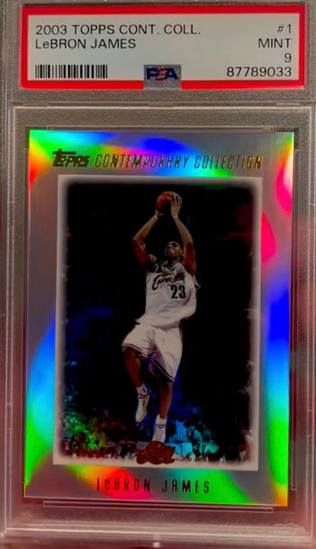 2003 Lebron James Topps Contemporary Psa 9