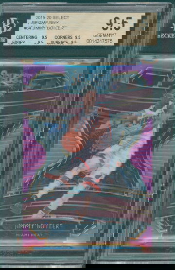 2019-20 Panini Select Jimmy Butler Pink Prizm BGS 9.5