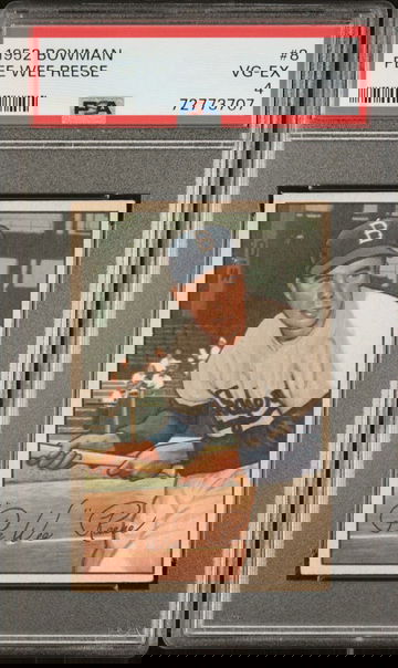 1952 Bowman Pee Wee Reese #8 PSA 4 VG-EX Brooklyn Dodgers HOF