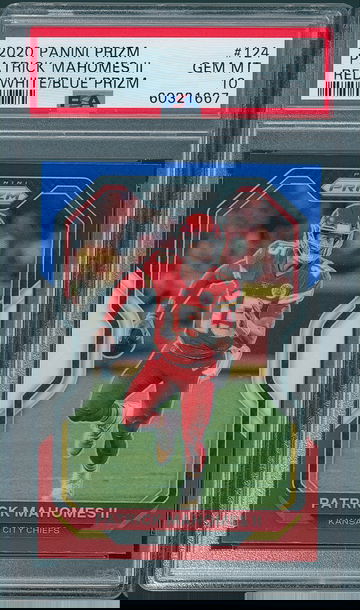 2020 Prizm Patrick Mahomes - Red/White/Blue Prizm PSA 10