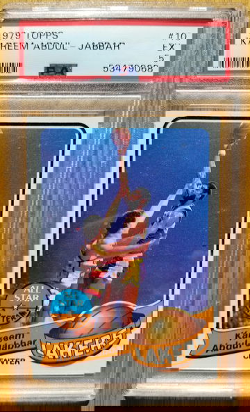 1979 Topps #10 Kareem Abdul-Jabbar PSA 5 EX