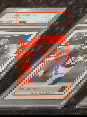 2020 Donruss Rated Rookie Tee Higgins RC #310 Cincinnati Bengals PSA 10 GEM