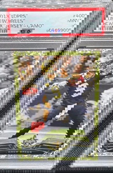 Drew Brees Topps Camo SP /399 Graded PSA 9