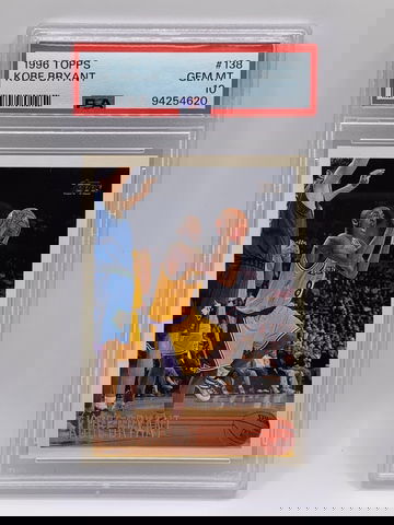🏀 1996 TOPPS KOBE BRYANT ROOKIE #138 PSA 10 🔥💥