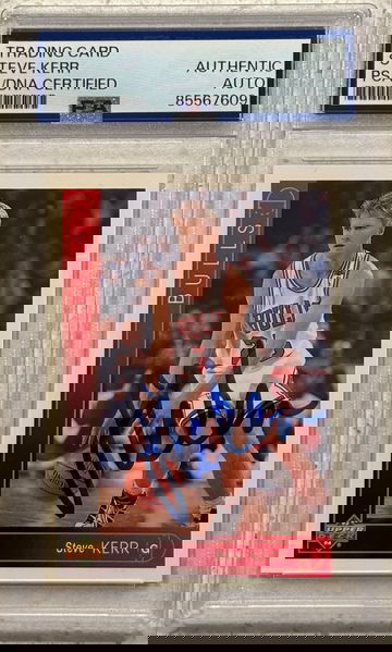 1993-94 Upper Deck #324 Steve Kerr signed PSA Authentic Auto Chicago Bulls HOF