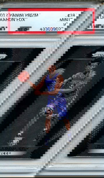 2017 Panini Prizm De'Aaron Fox #24 PSA Mint 9