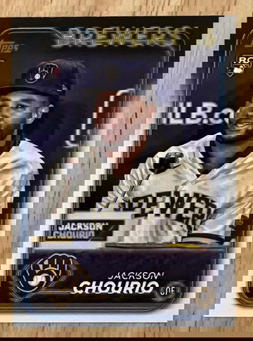 2024 Topps Complete Set Rookie Variation Jackson Chourio 698 Brewers RC
