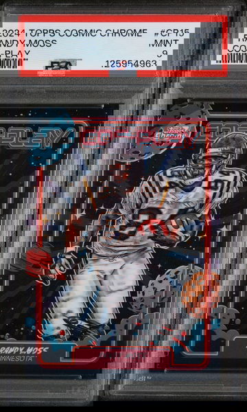 2024 Topps Cosmic Chrome Cos-Play Randy Moss #CP15 PSA 9