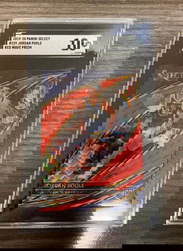 Panini Select Jordan Poole court side red wave