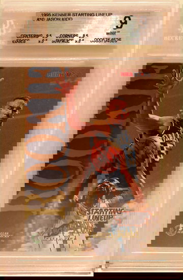 1995 Kenner Starting Lineup #10 Jason Kidd (ROOKIE) BGS 9 MINT (HIGHEST GRADED)