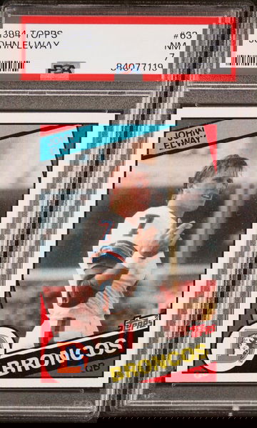 1984 Topps John Elway Rookie PSA 7