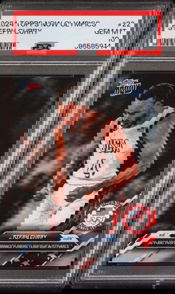 2024 Topps Now Olympics 22 Stephen Curry PSA GEM MINT