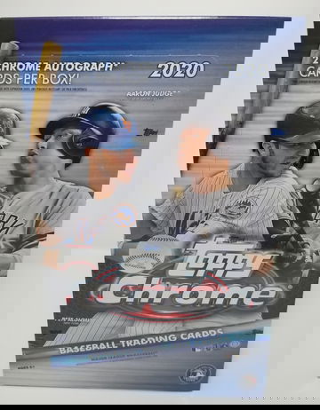 2020 Topps Chrome Hobby Box with 2 Autograph Cards Factory Sealed Box