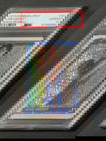 2021 Panini Donruss Optic Josh Giddey #152 White Sparkle SSP PSA 10 Rookie POP1