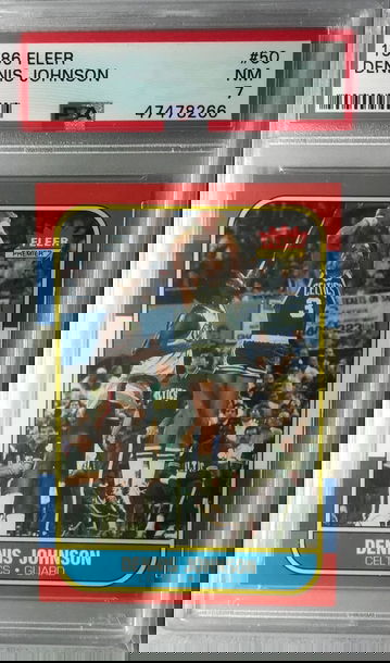 Dennis Johnson 1986 Fleer #50 - PSA 7